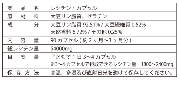 レシチン ノンフレーバー＆カプセル【食学・くらし】| 七田式公式通販